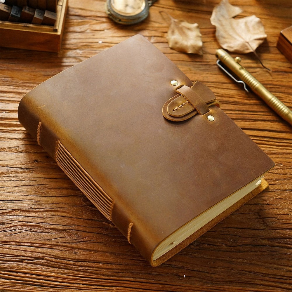 Genuine Leather Witchy Journal Lock Diary- The Witchy Gypsy