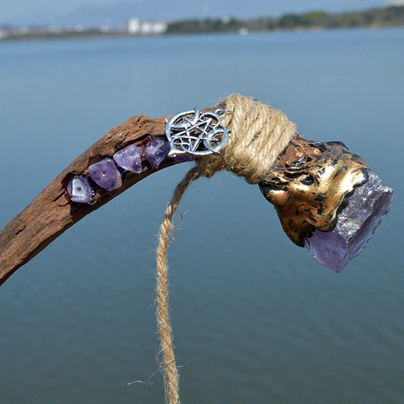 Crystal branch wiccan wand - The Witchy Gypsy