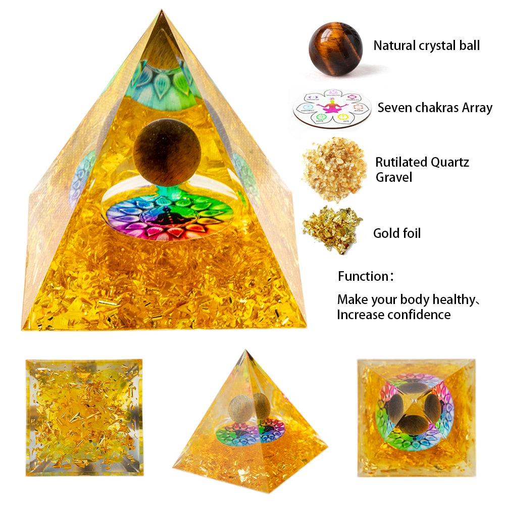 Natural Crystal Energy Generator Pyramid - The Witchy Gypsy