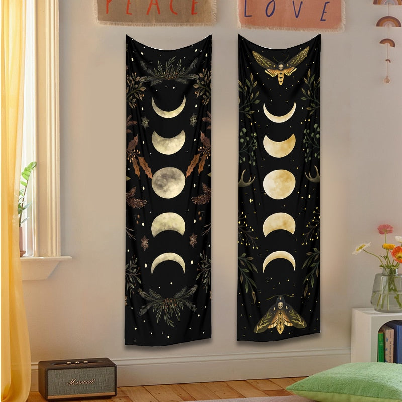 Moon Phase Tapestry Wall Hanging - The Witchy Gypsy