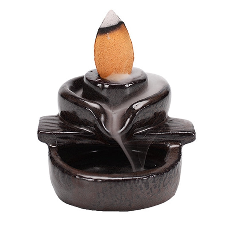 Copper Hand Lotus Incense Base Holder - The Witchy Gypsy