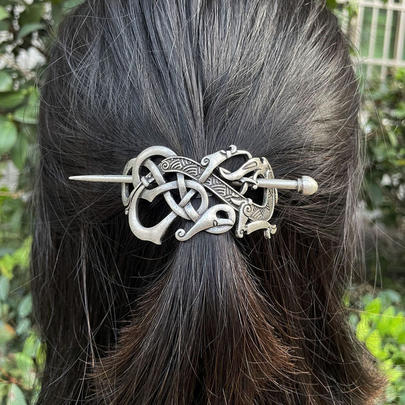 Norse Viking hair clip barrette - The Witchy Gypsy