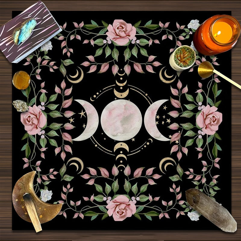 Triple Moon Altar Cloth - The Witchy Gypsy