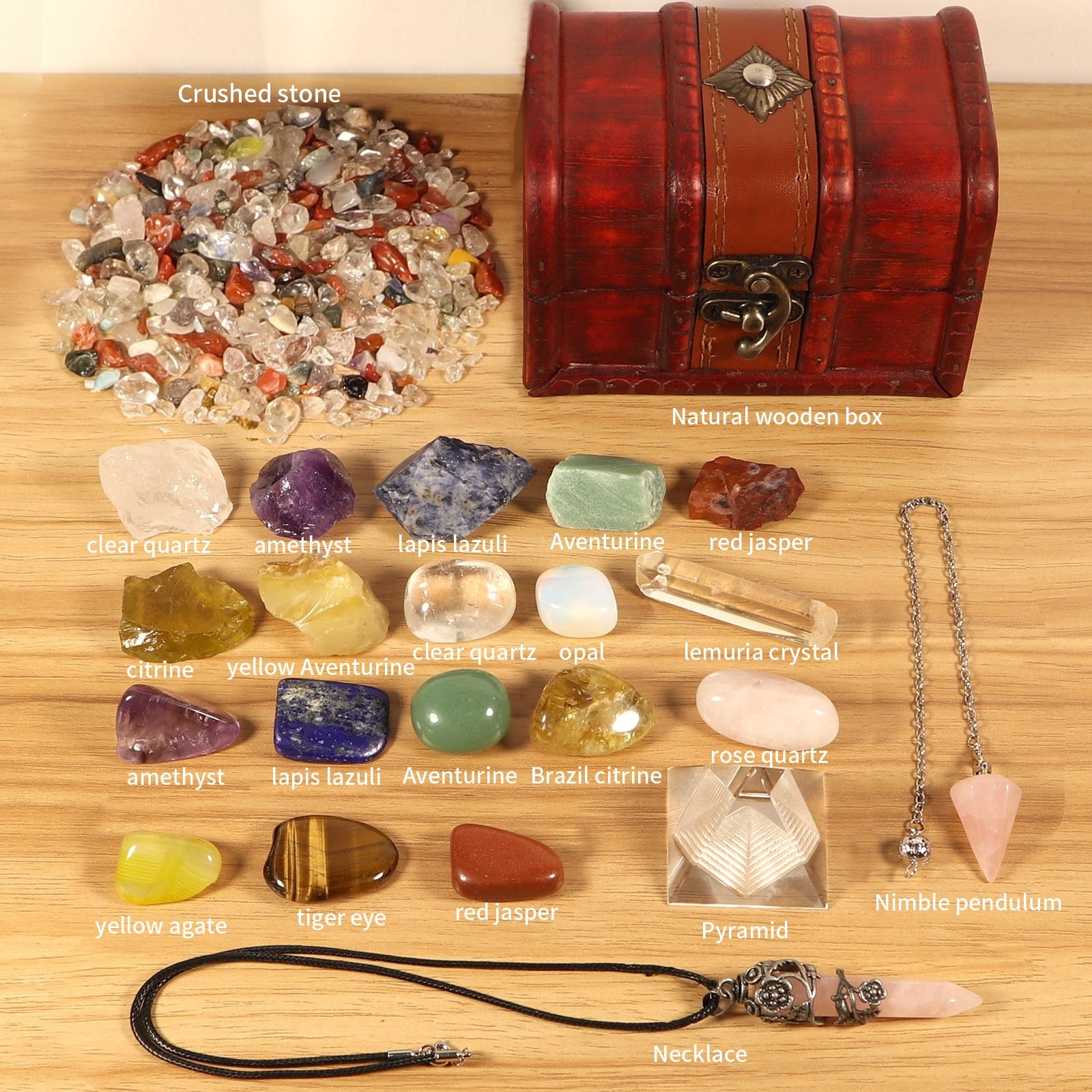 Natural Healing Stones Gift Box - The Witchy Gypsy