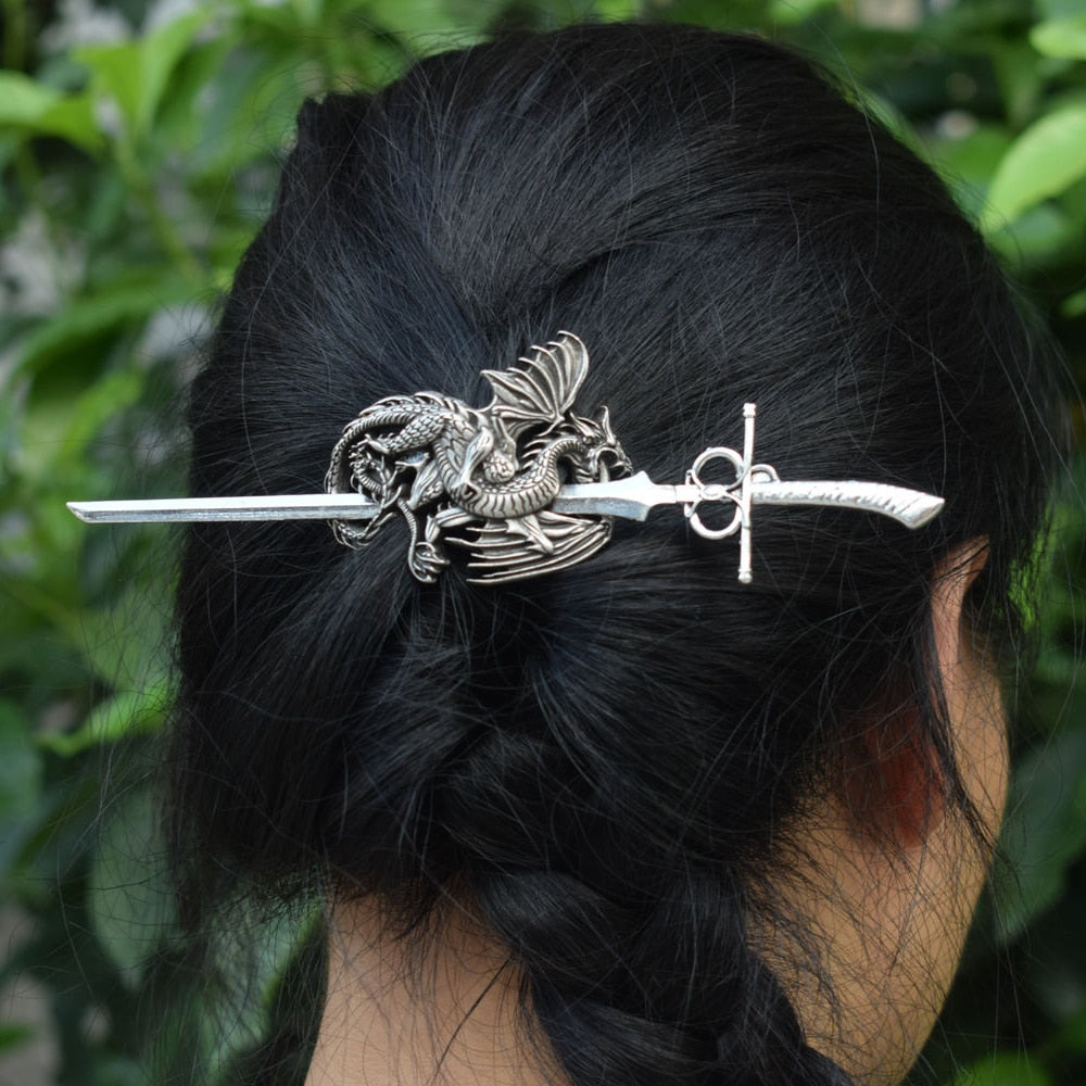 Norse Viking hair clip barrette - The Witchy Gypsy