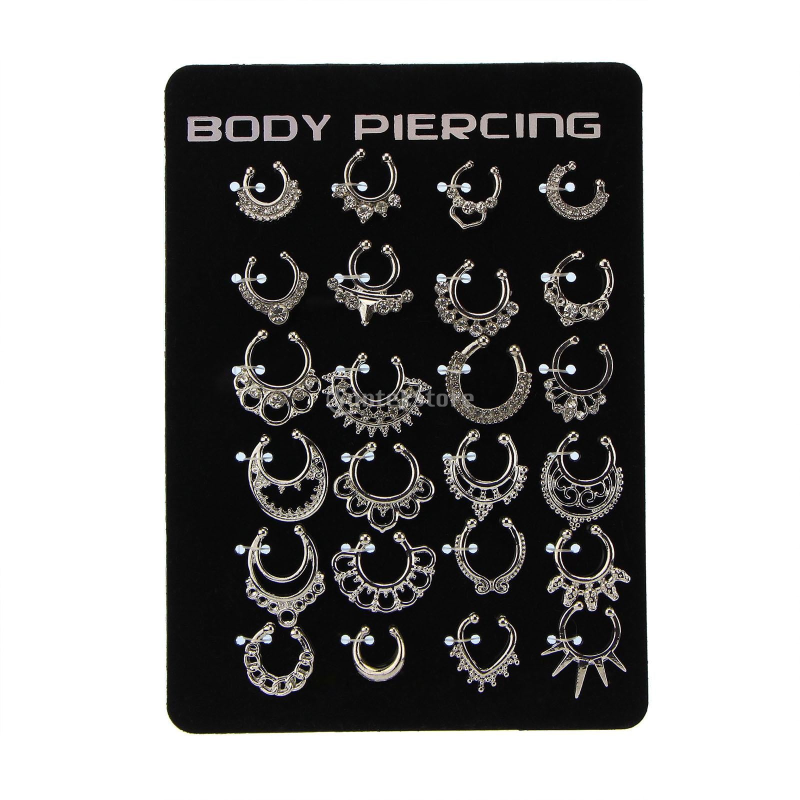 21pcs Nose Fake Septum Ring - The Witchy Gypsy