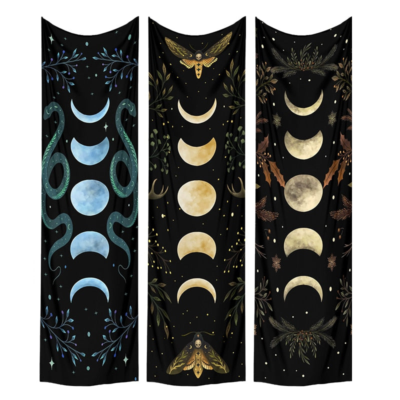 Moon Phase Tapestry Wall Hanging - The Witchy Gypsy