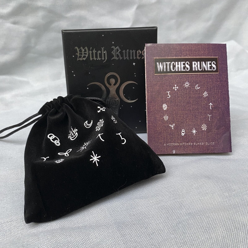 Witchcraft Wood Runes Stone & Tarot Set - The Witchy Gypsy