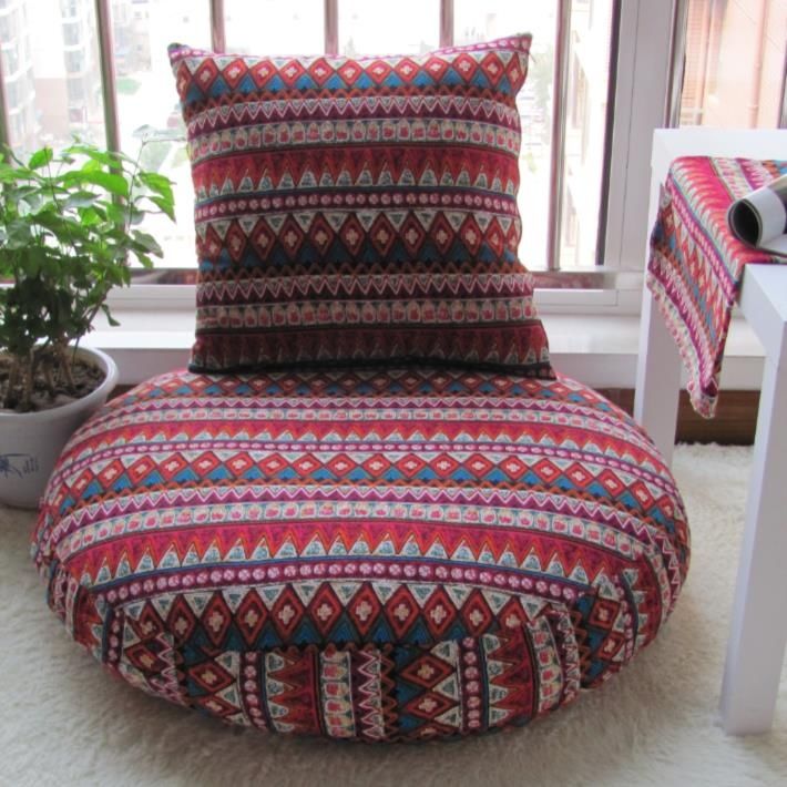 New Boho Luxury Fashion Thickened Removable and Washable Cotton and Linen Futon Cushion- The Witchy Gypsy