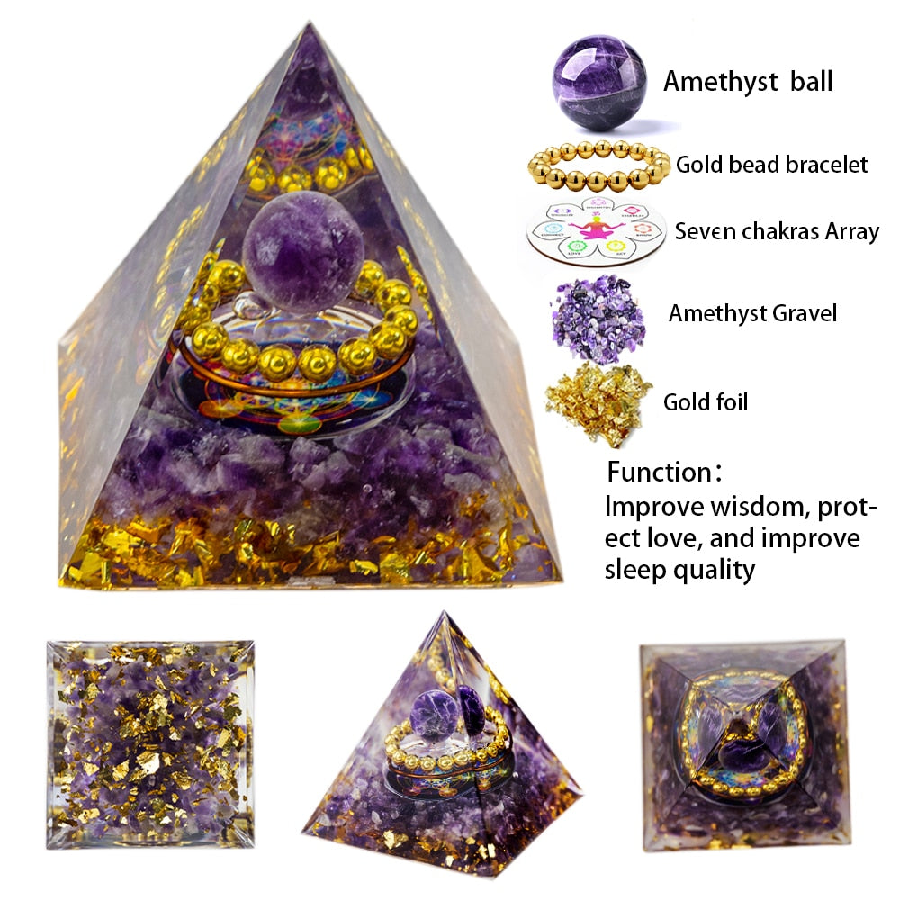 Natural Crystal Energy Generator Pyramid - The Witchy Gypsy