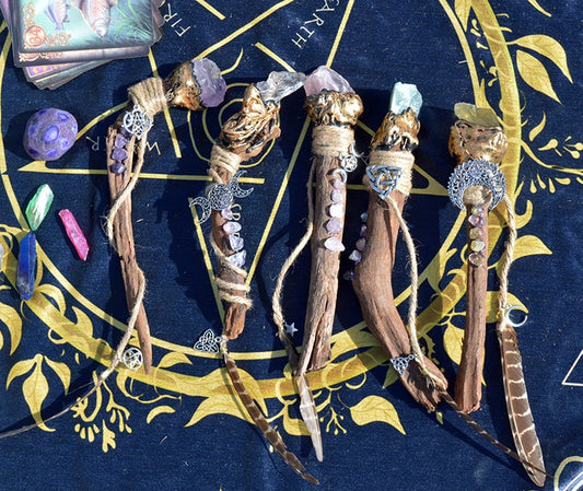 Crystal branch wiccan wand - The Witchy Gypsy